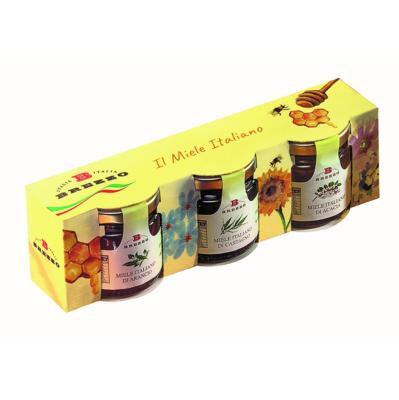 Trio de miel italien (Acacia, orange et miel de châtaignier) Brezzo - 300 gr