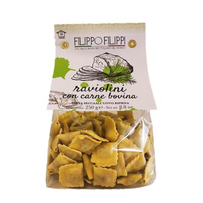 Raviolini à la viande Filippo Filippi pâtes Allemandi - 250 gr excellence italienne