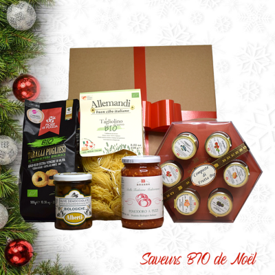 Coffret Cadeau “Saveurs BIO de Noël” - Spécialités de la Cuisine italienne