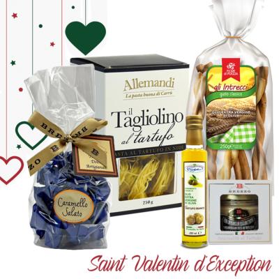 Coffret Cadeau " Saveurs d' Amour Exception ” - Idée Box Cadeau pour Saint Valentin