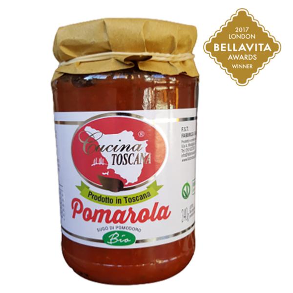 Sauce Tomate BIO et végan "Pomarola" Cucina Toscana - 340 gr 100% Italien