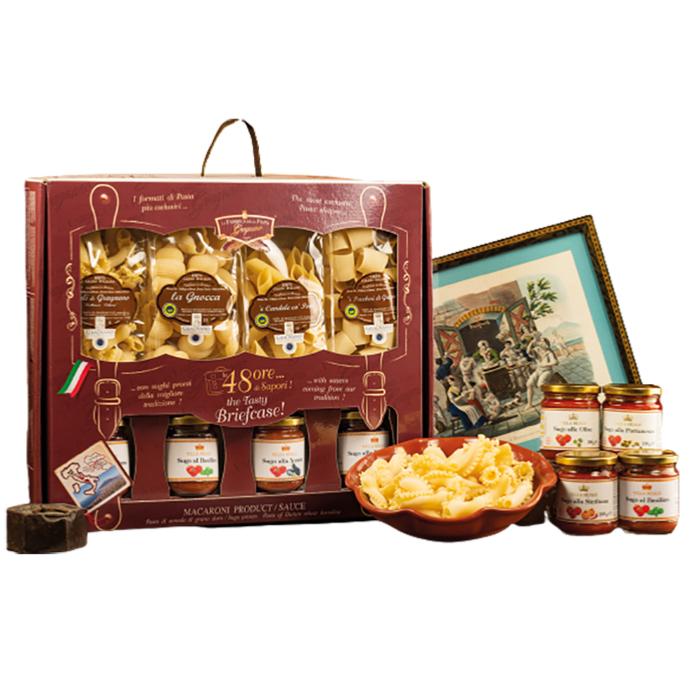 48 heures de saveur Coffret Cadeau Pâtes de Gragnano IGP et sauces