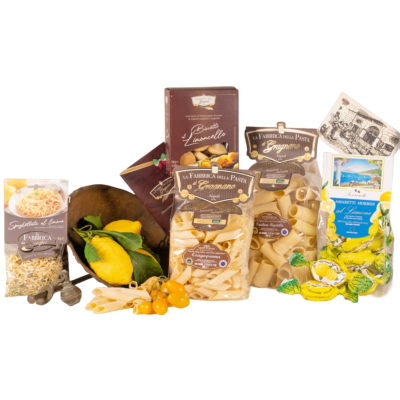 Coffret cadeau gourmand Vietri "La Fabbrica della Pasta" Pâtes de Gragnano I.G.P. - Pâtes artisanales typiques de Naples