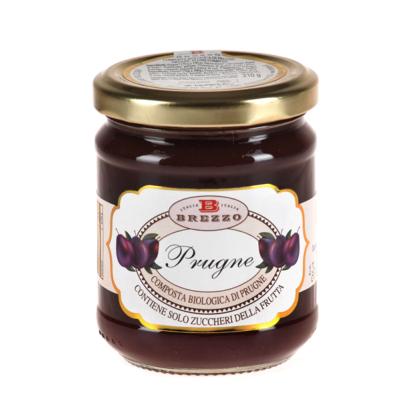 Compote Confiture de prunes BIO - 210 gr Italienne Brezzo