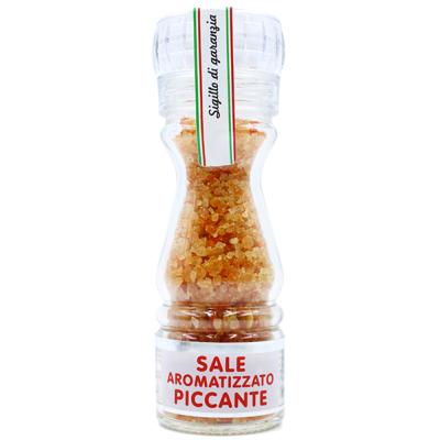 Sel aromatisé au piment avec moulin - 100 gr