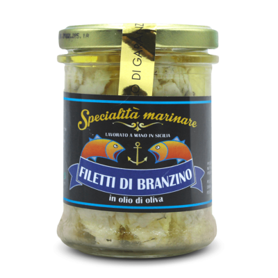 Filets de bar sous huile d'olive - 200 gr