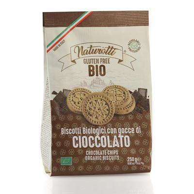 Biscuits BIO aux pépites de chocolat Pasta Natura - 250 gr italien sans gluten