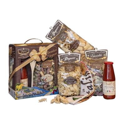 Coffret cadeau Coffret Saveurs - Panier gourmand Noël prêt à offrir - 16  éléments