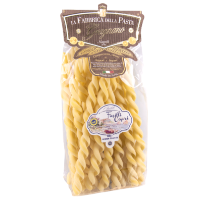 Pâtes de Gragnano I.G.P. Fusilli di Capri "Fabbrica della Pasta" - 500 gr Pâtes artisanales typiques de Naples