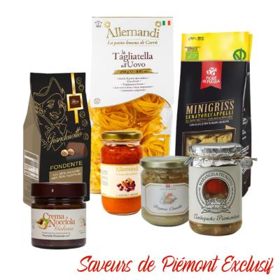 Coffret Cadeau “Saveurs du Piémont Exclusif” - Spécialités de la Cuisine italienne