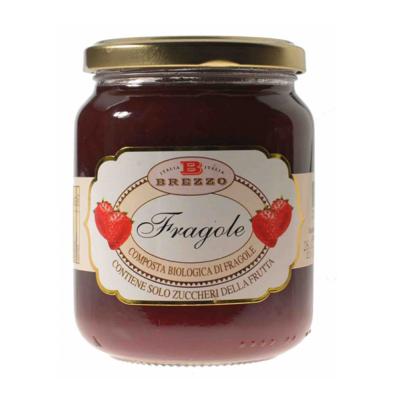 Compote Confiture de fraises BIO - 390 gr Italienne Brezzo