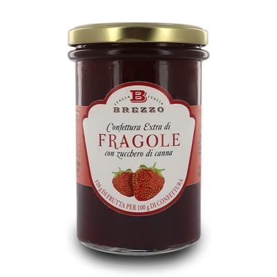 Confiture Extra de fraise au sucre de canne Brezzo - 350 gr Italienne