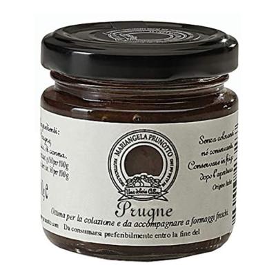 Confiture Extra de prunes au sucre de canne Mariangela Prunotto - 110 gr Nature Italienne