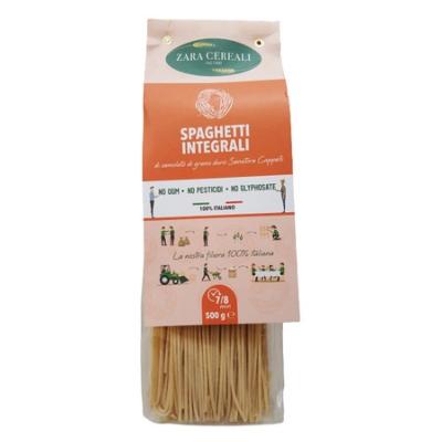Pâtes  complètes de blé dur italien Senatore Cappelli Spaghetti Pasta ZARA - 500 gr artisanale