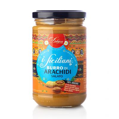 Beurre de Cacahuète 100% Salé "I Siciliani" - 300 gr Spécialité de Sicile