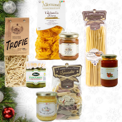 Coffret Cadeau " Pâtes & Sauces italiennes Luxe” - Idée Box Cadeau de Noël
