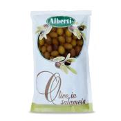 Olives Leccino dénoyautées en saumure Alberti - 700 gr Excellence de la Ligurie