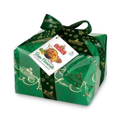 Panettone artisanal à l'abricot Albertengo dessert italien de Noël