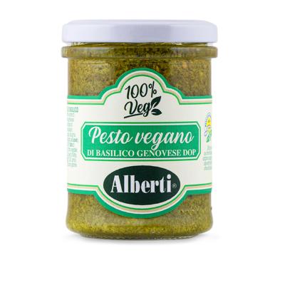Pesto végétalien de basilic génois AOP Alberti - 170 gr Excellence de la Ligurie