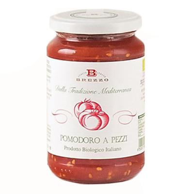 Tomate bio italienne en morceaux Brezzo - 350 gr 