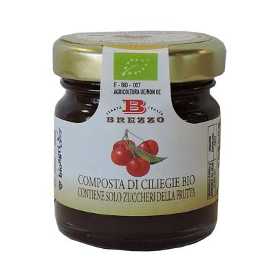 Mignon Compote Confiture de cerises BIO Brezzo - 40 gr Italienne