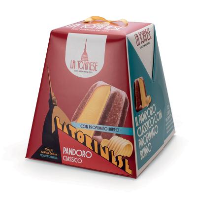 Pandoro de pâtisserie classique "La Torinese" - 1000 gr Boîte cadeau
