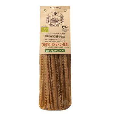 Pâtes BIO au double germe de blé & fibres Ricciolina Morelli - 250 gr Pâtes artisanales toscanes