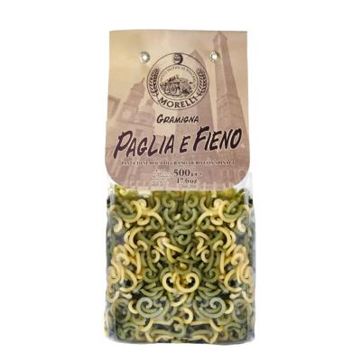 Pâtes de semoule de blé Gramigna Paille & Foin Morelli - 500 gr Pâtes artisanales toscanes