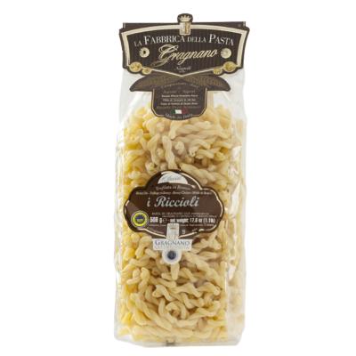 I Riccioli "Fabbrica della Pasta" Pâtes de Gragnano I.G.P. - 500 gr Pâtes artisanales typiques de Naples