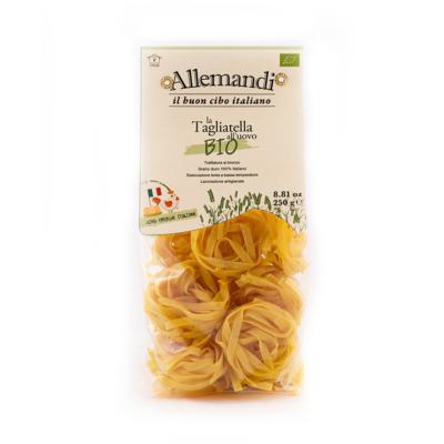 Tagliatelle aux œufs BIO pâtes Allemandi - Nid de 250 gr excellence italienne