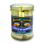 Filets de saumon sous huile d'olive - 200 gr