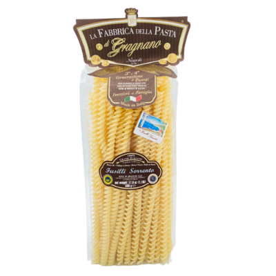 Pâtes de Gragnano I.G.P.  Fusilli Sorrento "Fabbrica della Pasta" - 500 gr Pâtes artisanales typiques de Naples