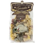Pâtes de Gragnano I.G.P. Cœur tricolores "Fabbrica della Pasta" - 500 gr Pâtes artisanales typiques de Naples de Saint-Valentin
