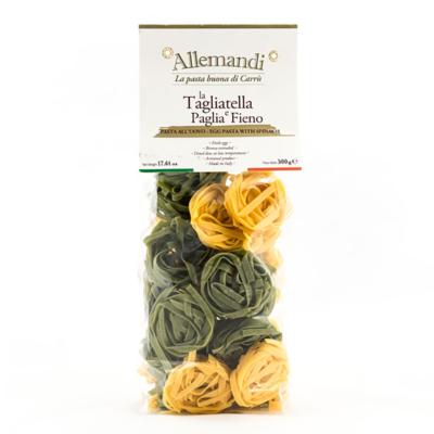 Tagliatelle aux œufs Paille & Foin pâtes Allemandi - Nid de 500 gr excellence italienne