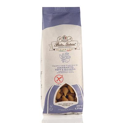Pâtes d'amarante, Teff, Quinoa Pasta Natura - Conchigliette - 250 gr Nature sans gluten