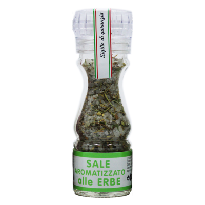 Sel aromatisé aux herbes avec moulin - 100 gr