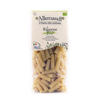 Pâtes de Semoule Rigatoni BIO pâtes Allemandi - 500 gr excellence italienne