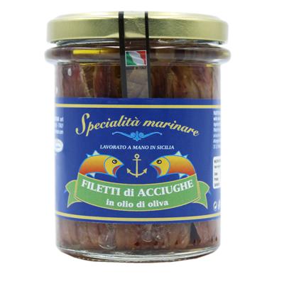 Filets d'anchois à l'huile d'olive - 212 gr 