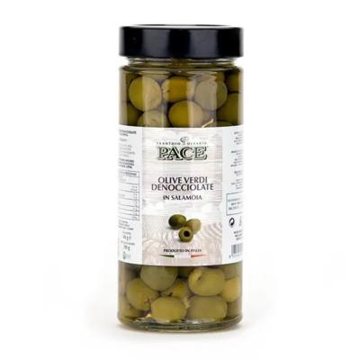 Olives vertes dénoyautées en saumure Pace - 540 gr Saveurs de la Basilicate