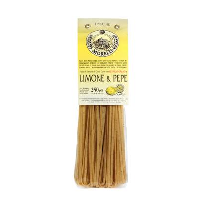 Pâtes au germe de blé au citron et poivre Linguine Morelli - 250 gr Pâtes artisanales toscanes