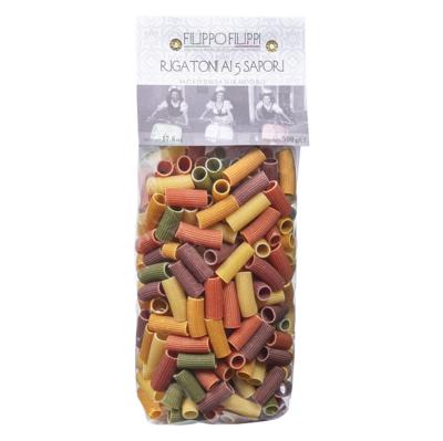 Rigatoni Pâtes colorés Filippo Filippi Allemandi Pasta - 500 gr excellence italienne