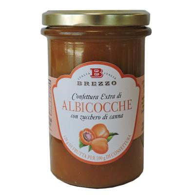 Confiture Extra d'abricot au sucre de canne - 350 gr Italienne Brezzo
