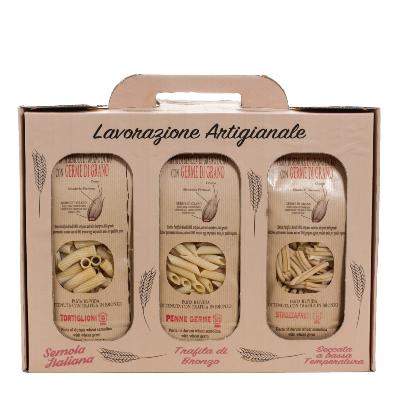 Coffret cadeau gourmand Pâtes au germe de blé Morelli - 1500 gr artisanales toscanes
