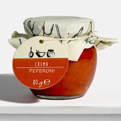 Crème de poivrons Sapori dell’Arca - 80 gr Pâte à tartiner, Italien