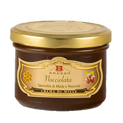 Pâte à tartiner de noisette au miel - 240 gr Crème "Nocciolata" Brezzo 100% italienne