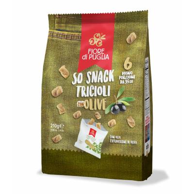 Snack Saveur Olives "Tricioli" Fiore di Puglia - Multipack - 6 sachets de 35 gr