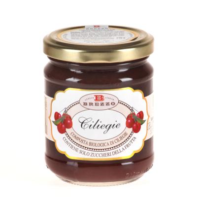 Compote Confiture de cerises BIO - 210 gr Italienne Brezzo