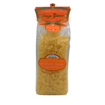 Pâtes sans gluten de Gragnano I.G.P. Anelli rayé "Fabbrica della Pasta" - 500 gr Pâtes artisanales typiques de Naples