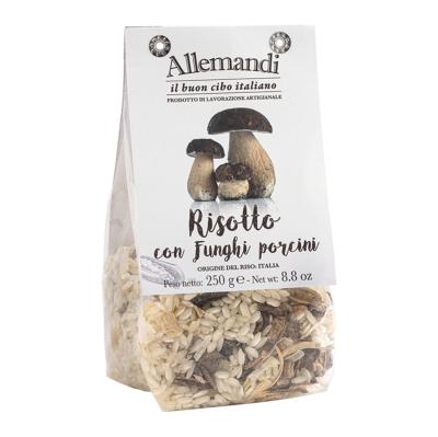 Risotto tout prêt riz carnaroli aux cèpes Allemandi - 250 gr 100% italien