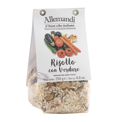 Risotto tout prêt riz carnaroli aux légumes Allemandi - 250 gr 100% italien